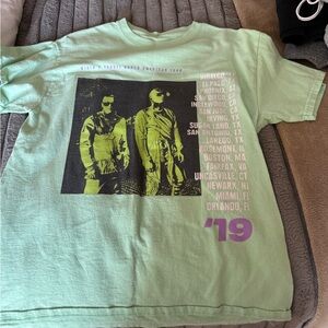 Graphic Mint Green T-Shirt Wisin Y Yandel